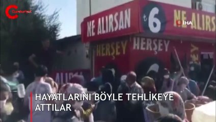 Skandal görüntüler...'Hayatımızı 6 TL’ye sonlandırıyoruz'