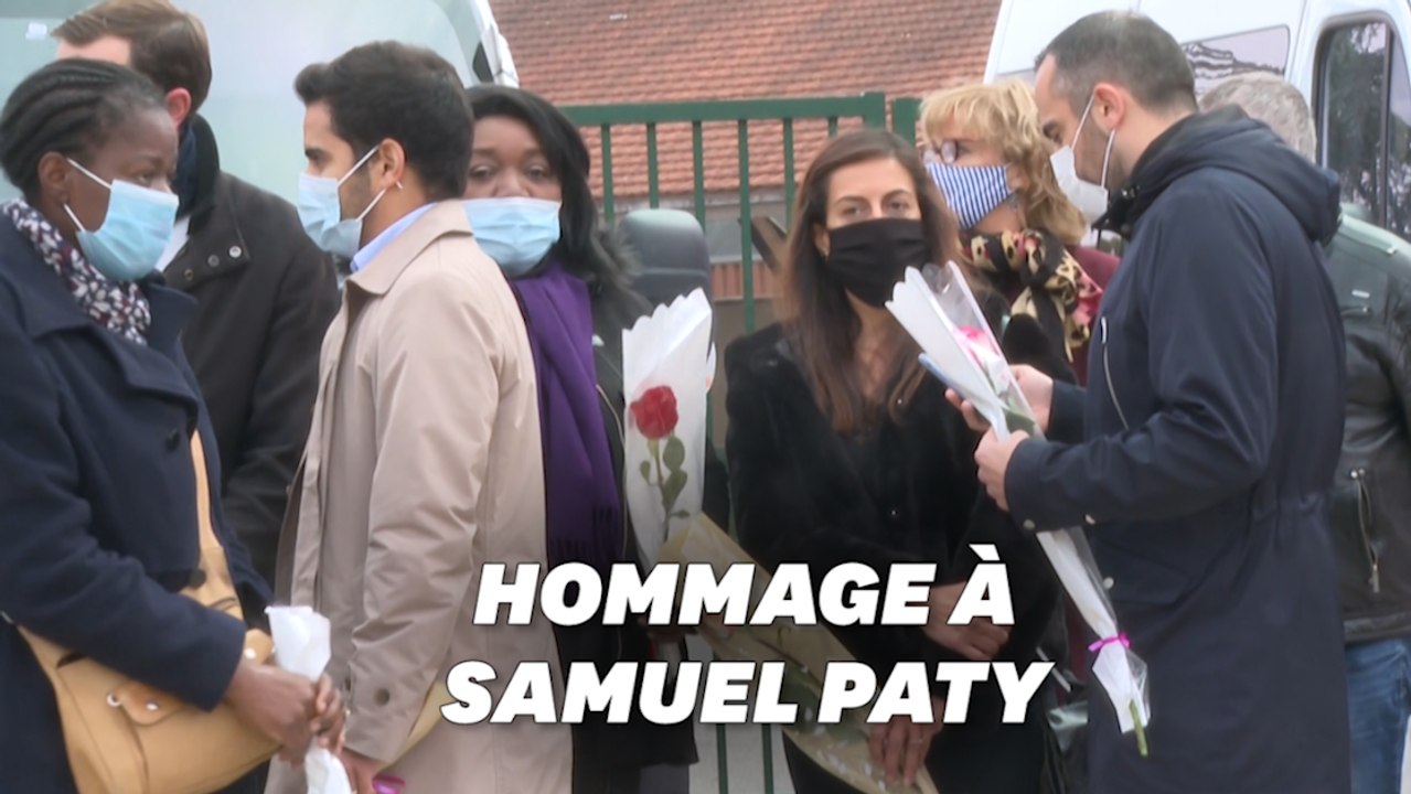 À Conflans-Sainte-Honorine, élèves et riverains rendent hommage à "Monsieur Paty"