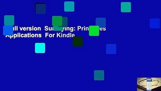 Full version  Surveying: Principles Applications  For Kindle