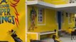 MS Dhoni Fan Paints House In Team Colour At Cuddalore