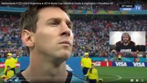 EL KUN REACCIONA A HOLANDA Vs ARGENTINA MUNDIAL BRASIL 2014