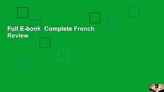 Full E-book  Complete French  Review