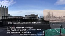 Past and present (1935 vs 2020):  The Pavilion of Catholic Life during Brussels International Exposition of 1935 - High Quality version