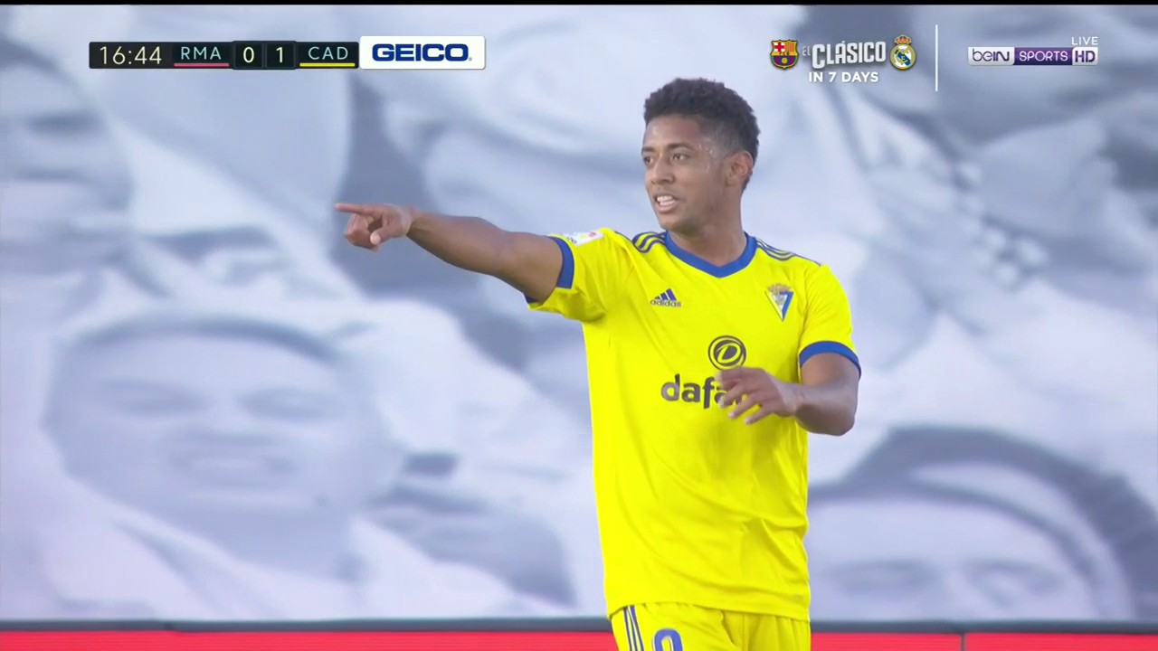 Real Madrid 0-1 Cadiz: Goal Anthony Lozano