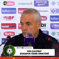 Rıza Çalımbay: "Tek gayemiz bu maçı kazanmaktı"