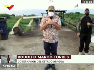 Aragua: Gobierno supervisa proceso de descarga de aguas pluviales en bomba de rebombeo