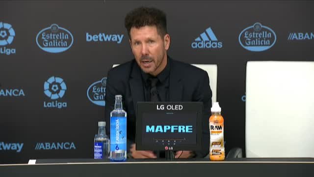 Simeone: Pudimos ver al Joao que necesitamos y terminó resolviendo un partido que se había complicado