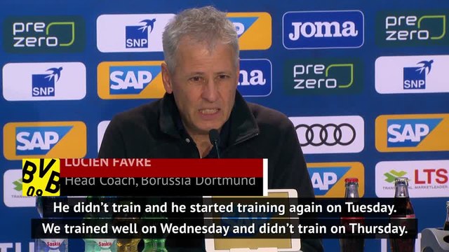 Favre explains Dortmund match-winner Reus' cameo off the bench