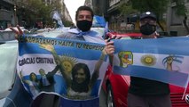 Caravanas de apoyo al gobierno marcan jornada de manifestaciones en Argentina