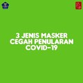 Videografis : 3 Jenis Masker Mencegah Penularan Covid-19