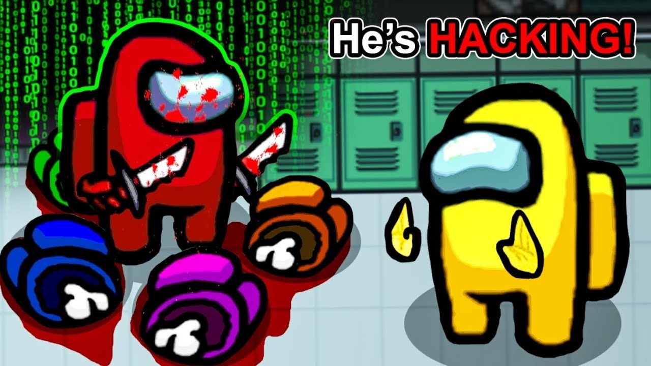 Among Us but there's a hacker in the game??? 