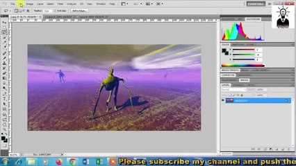 Remove main Picture from background in Photoshop