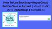 How to use bootstrap 4 input group button class in asp.net || visual studio 2019 #bootstrap 4 tutorials 33
