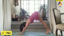 Bollywood Actress Jacqueline Fernandes Amazing Yoga Flexibility & Workouts