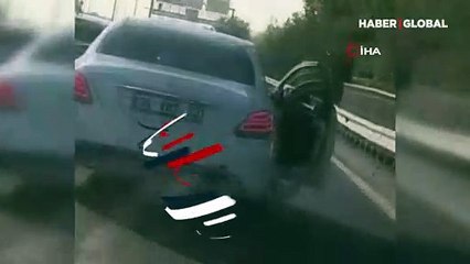 E-5'te görenleri şaşırtan yolculuk