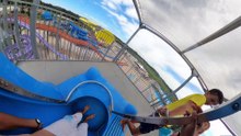 Aquacolors Looping Rocket (Waterslide) POV Onride