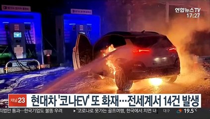 현대차 '코나EV' 또 화재…전세계서 14건 발생