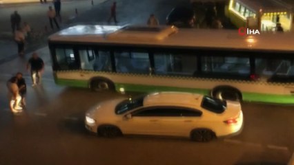 Yol vermedi diye önce saldırdı sonra silahla üzerine yürüdü