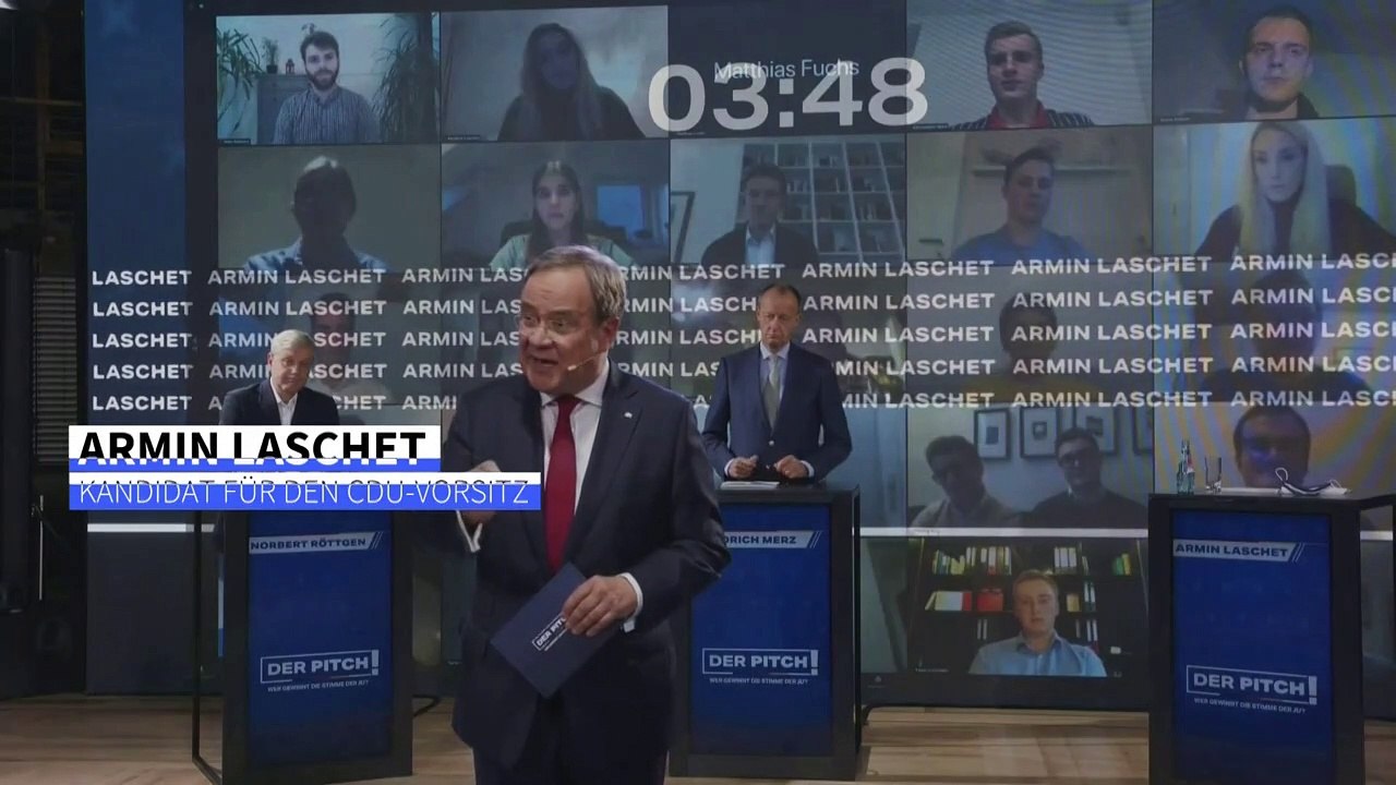 Erste Debatte der drei CDU-Vorsitzbewerber ohne scharfe Attacken