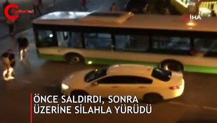 Yol vermedi diye saldırdı