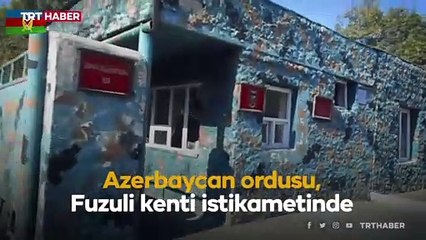 Fuzuli'de ele geçirilen askeri araç ve silahların görüntüleri yayımlandı