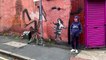 Banksy claims hula-hooping girl street art