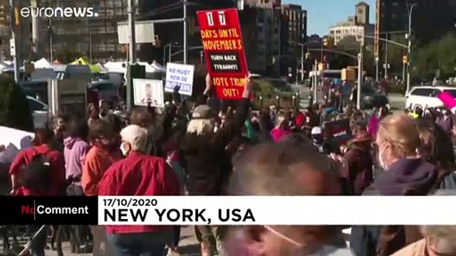 ویدئو؛ تظاهرات زنان ضد ترامپ در نیویورک