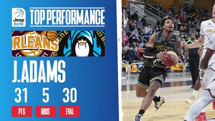 JALEN ADAMS (31 PTS, 5 RBDS, 31 D'EVAL) Highlights vs  Orleans