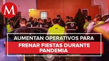 Para evitar fiestas y reuniones en el Edomex aumentan operativos ante casos de covid-19