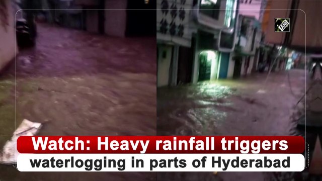 Heavy rainfall triggers waterlogging in parts of Hyderabad