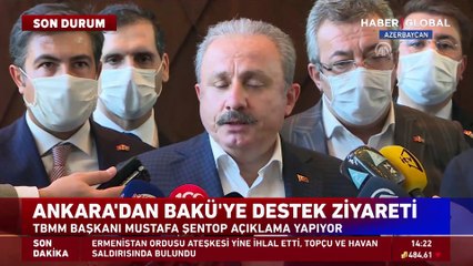TBMM Başkanı Mustafa Şentop Azerbaycan'da