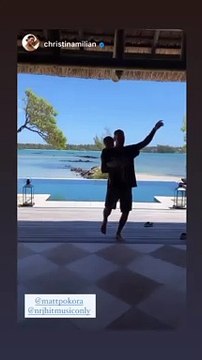 M. Pokora et son fils Isaiah le 18 octobre 2020.