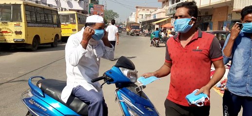 रेलवे रोड रहमानी ट्रेनिंग कंपनी की ओर से सैकड़ों लोगों को किए गए मास्क वितरित