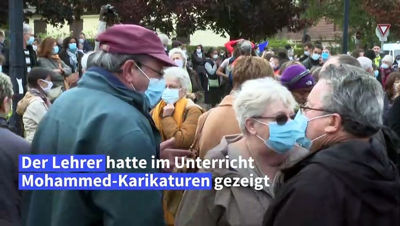 Entsetzen und Wut über Mord an Lehrer bei Paris