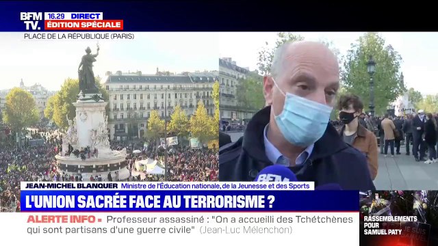Jean-Michel Blanquer: Chaque professeur de France doit être soutenu quand il est dans une situation comme celle-là