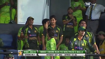 Pakistan vs West Indies 5th ODI 2013 thrilling Finish