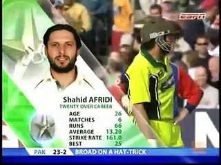 Stuart Broad on A hat-trick vs Shahid Afridi T20 international debut