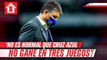Siboldi tras derrota ante Tigres: 'No es normal que Cruz Azul no gane en tres juegos, eso no está permitido'
