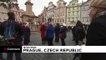Dozens gather in Prague for outdoor Catholic mass amid COVID-19 restrictions