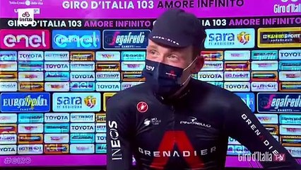 Tour d'Italie 2020 - Tao Geoghegan Hart : "For me crossing the finish line first it's something really incredible. This one is for Nico Portal"