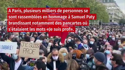 Professeur décapité : des manifestations partout en France