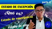 El ESTADO de EXCEPCIÓN constitucional en el Perú