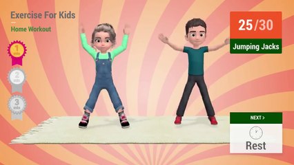 9 Min Exercise For Kids - Home Workout
