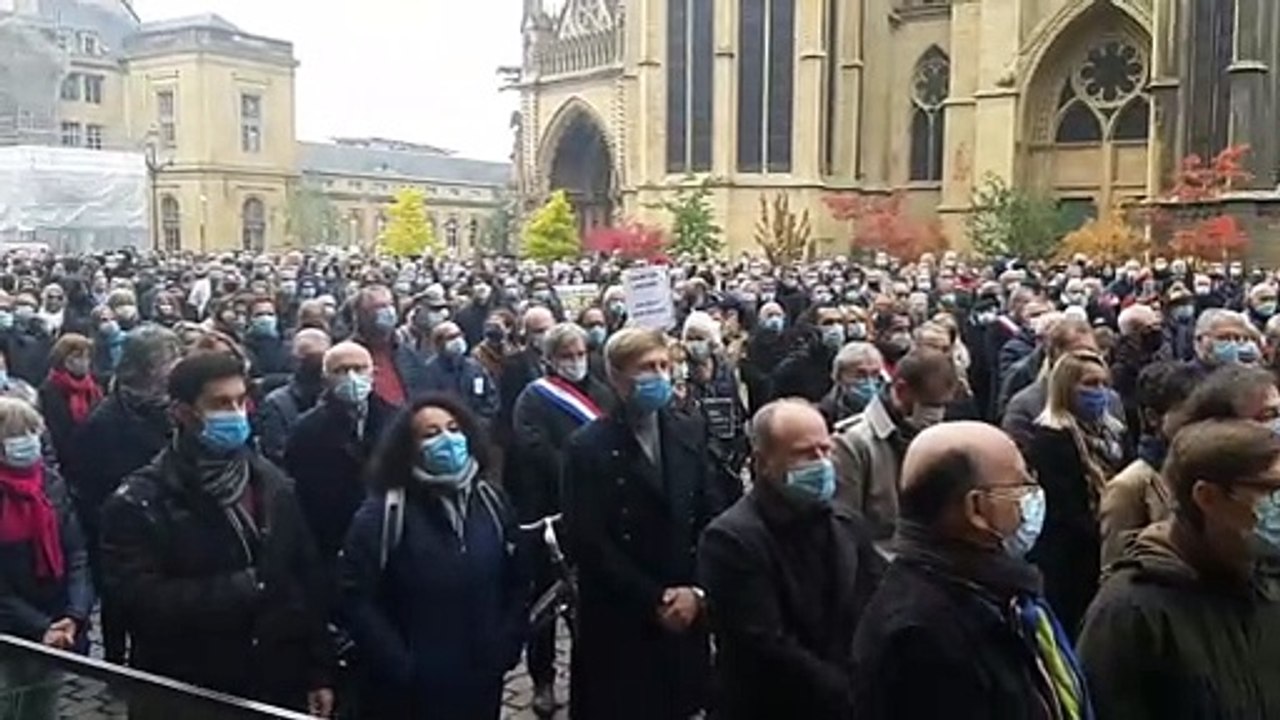 L'hommage des Messins à l'enseignant tué à Conflans-Sainte-Honorine