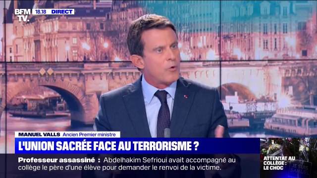 Après l'attentat de Conflans-Sainte-Honorine, Manuel Valls estime qu'une partie de la gauche a une responsabilité