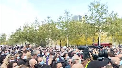 Hommages à Samuel Paty, professeur d'histoire-géographie assassiné