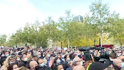 Hommages à Samuel Paty, professeur d'histoire-géographie assassiné