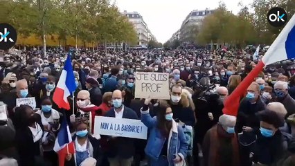 Concentraciones en Francia para homenajear al profesor asesinado por un yihadista