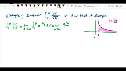 Improper Integrals - 1 over square root of x diverges