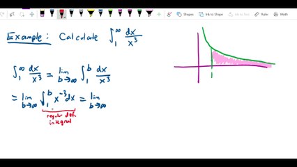 Improper Integrals - 1 over x cubed converges